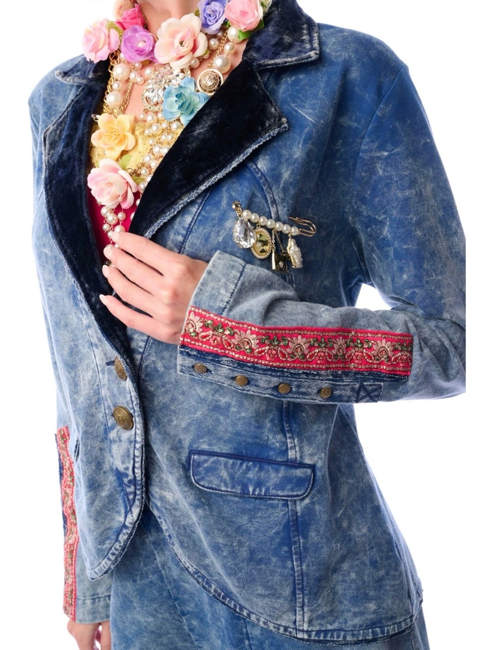Aratta Colonel Jacket in Blue Denim Wash #fall #boho #cozy
